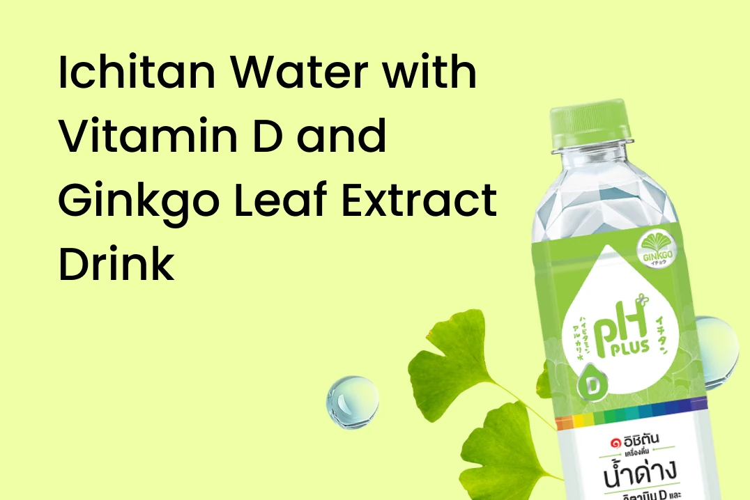 Ichitan Water with Vitamin D and Ginkgo Leaf Extract Drink