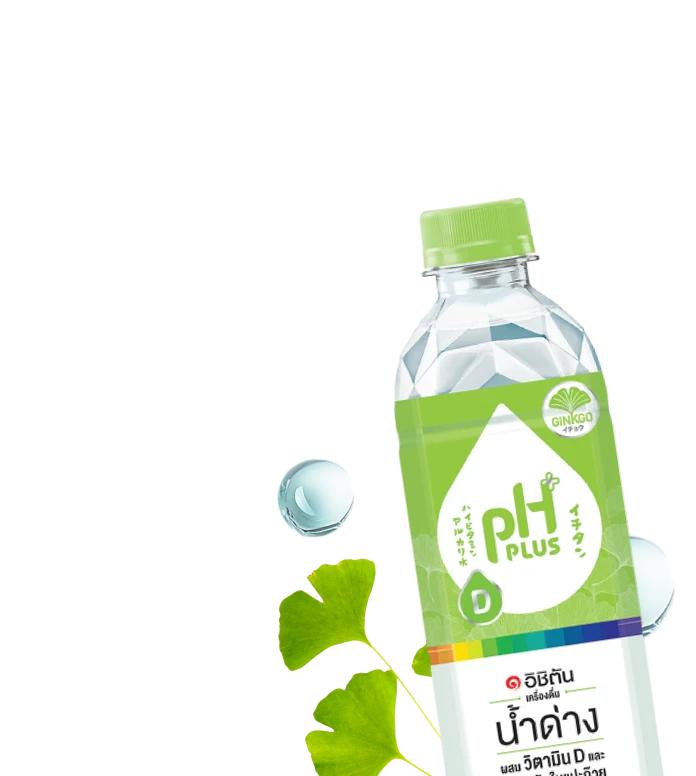 Ichitan Water with Vitamin D and Ginkgo Leaf Extract Drink