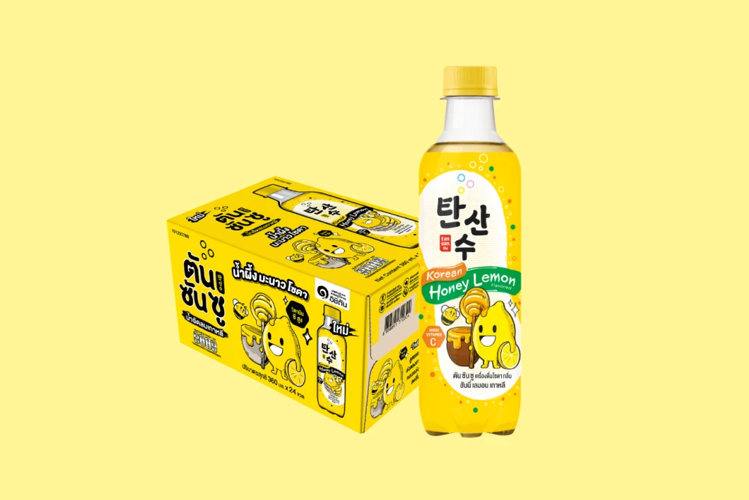 TANSANSU Carbonated Soft Drink – Korean Honey Lemon Flavor