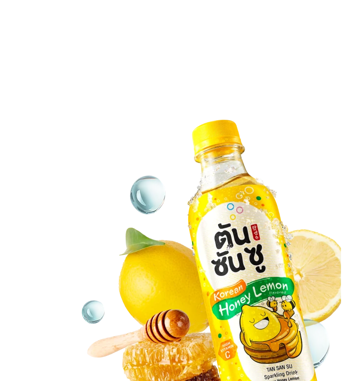 TANSANSU Carbonated Soft Drink – Korean Honey Lemon Flavor